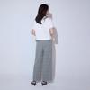 Comme Ca Ism Glen Check Wide Size Size S Pants, 38-52PK51-205, Gray,