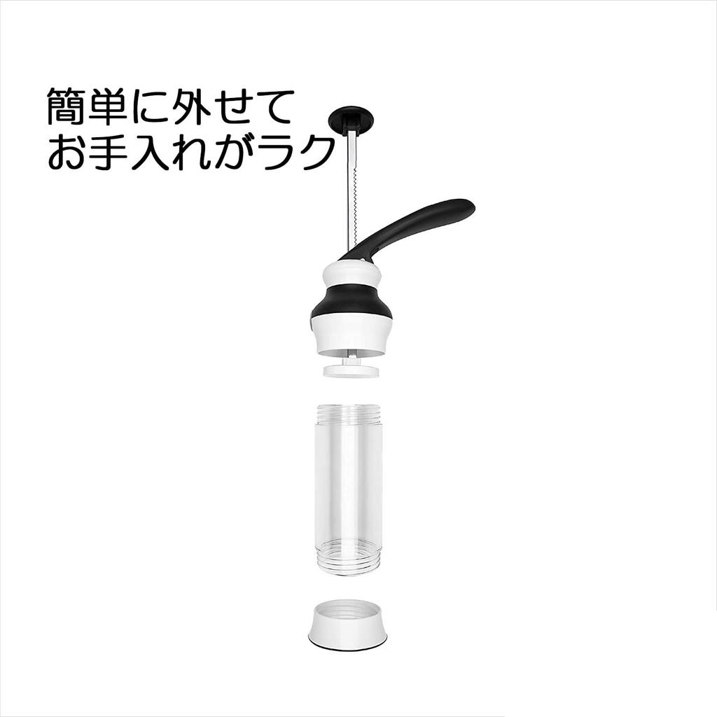 OXO Cookie Press with 12 Simply add dough and press the Discs lever.