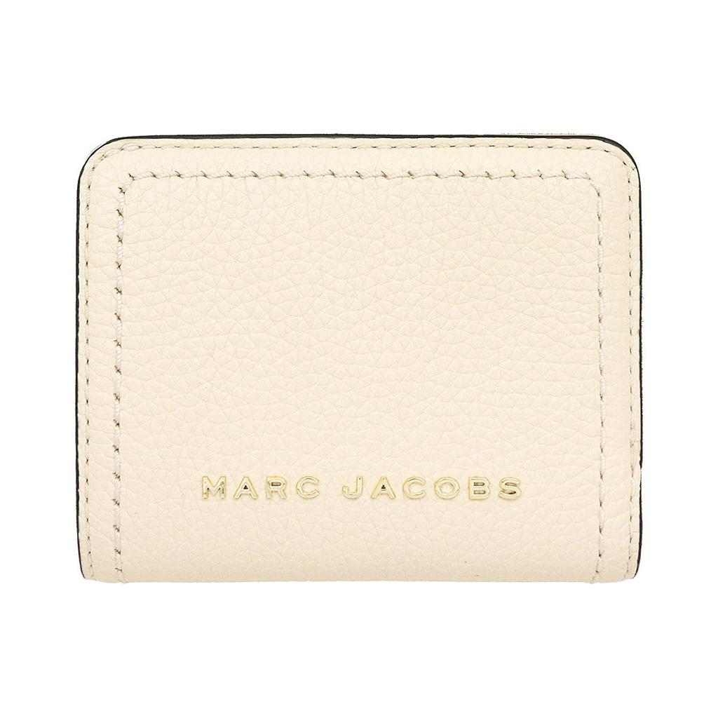 Marc Jacobs S101L01S Marshmallow The Groove Leather Mini Compact Wallet for Women (Bi-fold) [Outlet Item] [Brand Name] [Used]