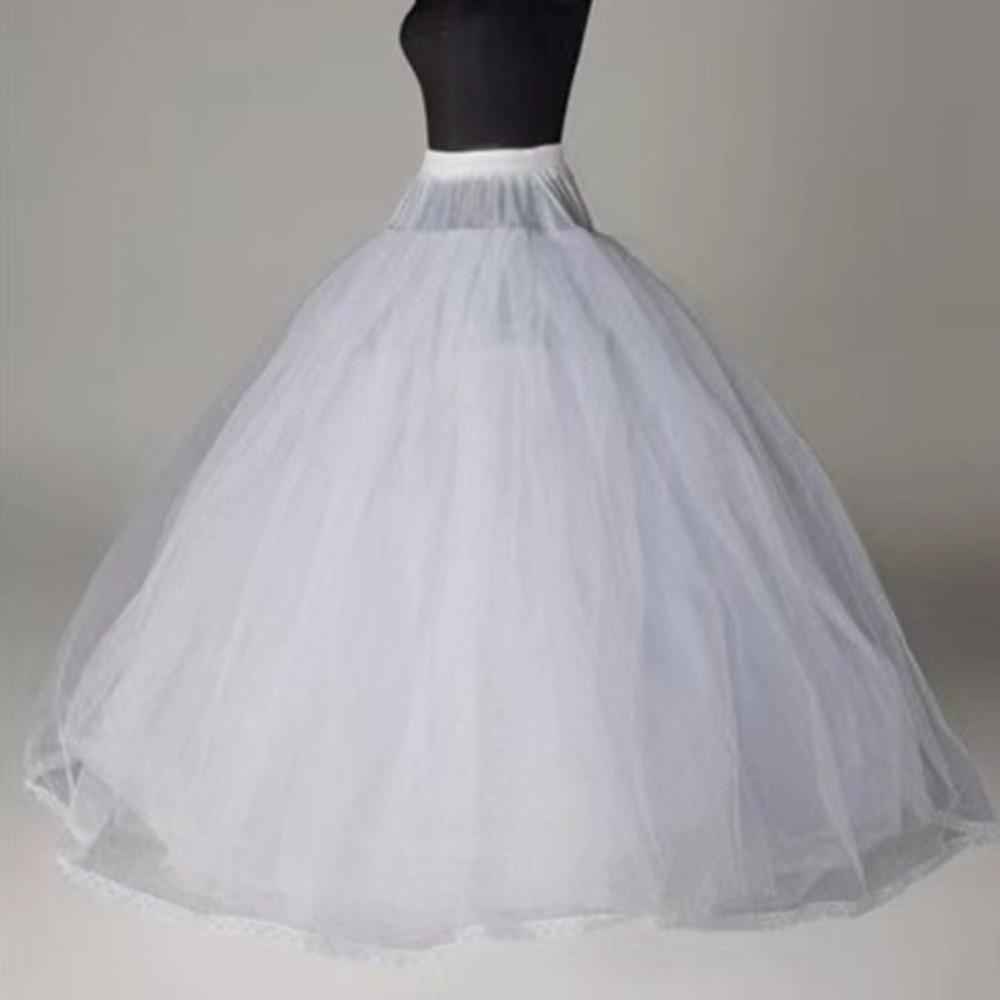 4-Lagen Unterrock Weiß Ballkleid Unterröcke Mode Krinoline Rock Partykleid