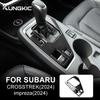 LHD RHD Can Use for Subaru Crosstrek 2024 Impreza 2024 Car Gear Shift Panel ABS Real Hard Carbon Fiber Sticker Interior Trim