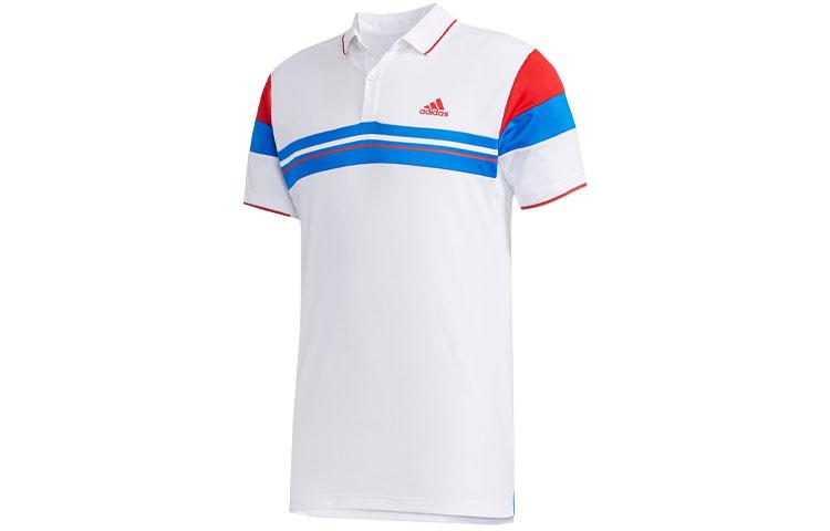 Adidas Polo Shirts Men s White Polo Collar Moderate Other FK1406 M