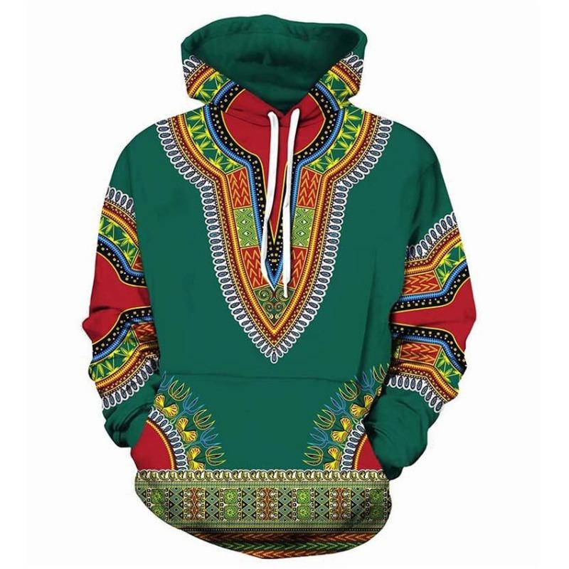 2023Uomo Usanze Popolari Africane Stampa 3D Felpe con Cappuccio da Uomo Felpe Felpa con Cappuccio Cool Hip Hop Streetwear Felpa Tuta Maschile