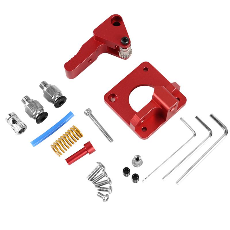 Dual Gear Extruder Works with Creality Ender 3 CR10 CR-10 Pro CR-10S Tornado Upgraded Aluminum Drive Feed for 3D Printer 1.75mm Filament