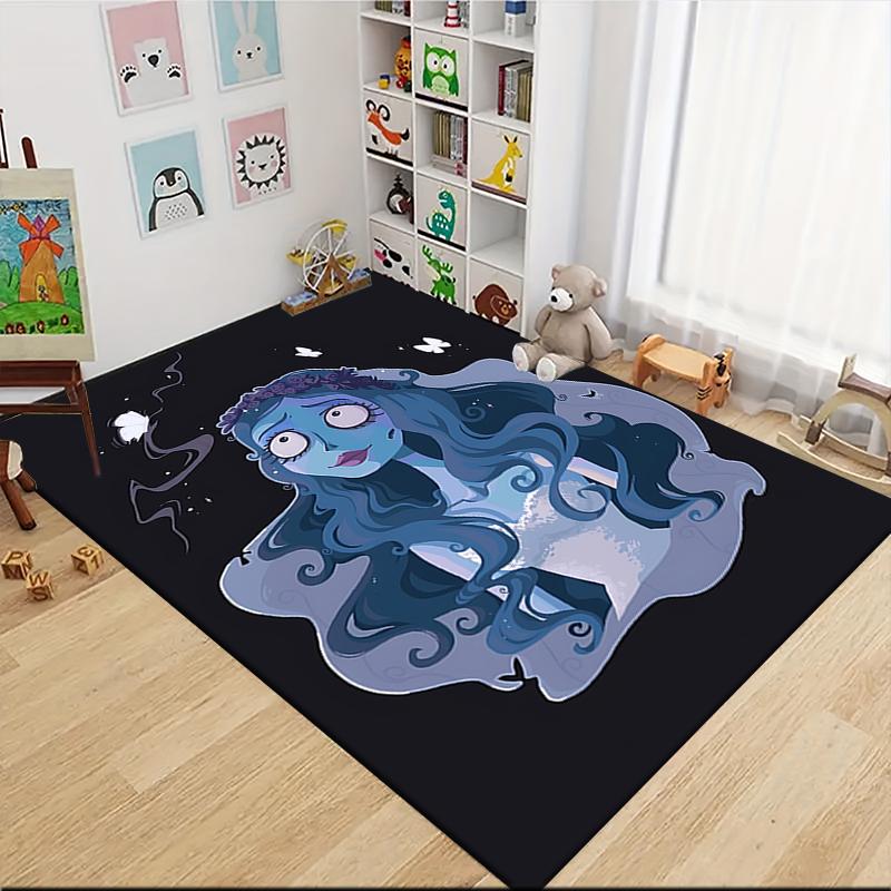 1Pc Blue Spirit Butterflies Carpet Rug Customizable Soft Washable Antislip Home Living Room Sofa Mats Personalized Rug 0917159