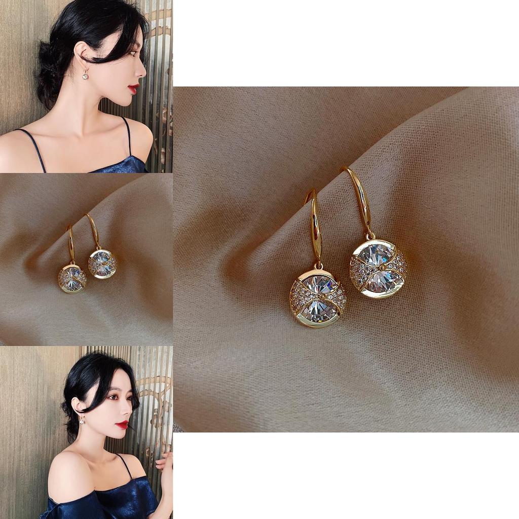 Silver Hoop Earrings With Cubic Zirconia For Elegant Party Wear