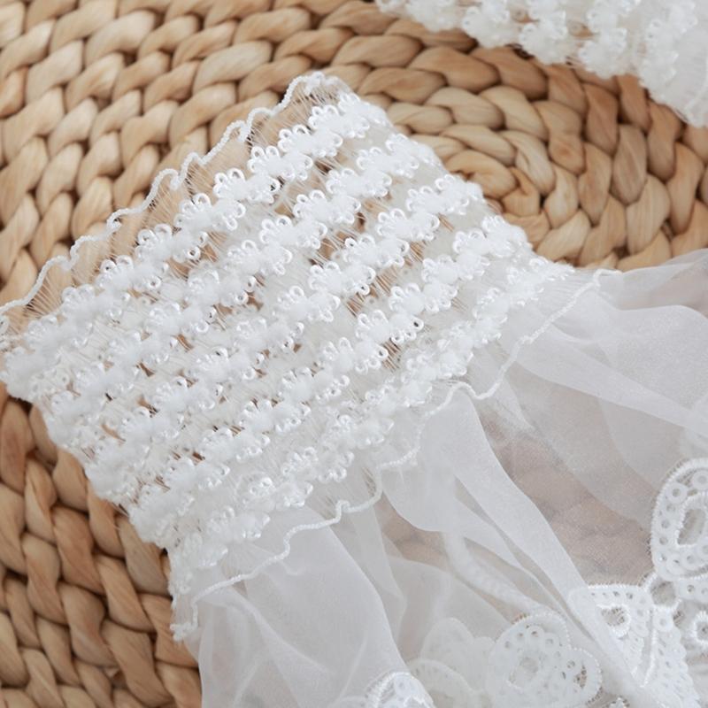 Embroidery Flower Arm Covers Comfortable Decorative Sleeves Wrist Cuff Sleeves For Women Teens Fashion Accessories