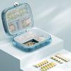 Weekly Pill Organizer Box Portable 7-Day Pill Box Sealed Mini Pill Case Small Medicine Holder for Vitamin Capsules Tablets Travel On-The-Go Use