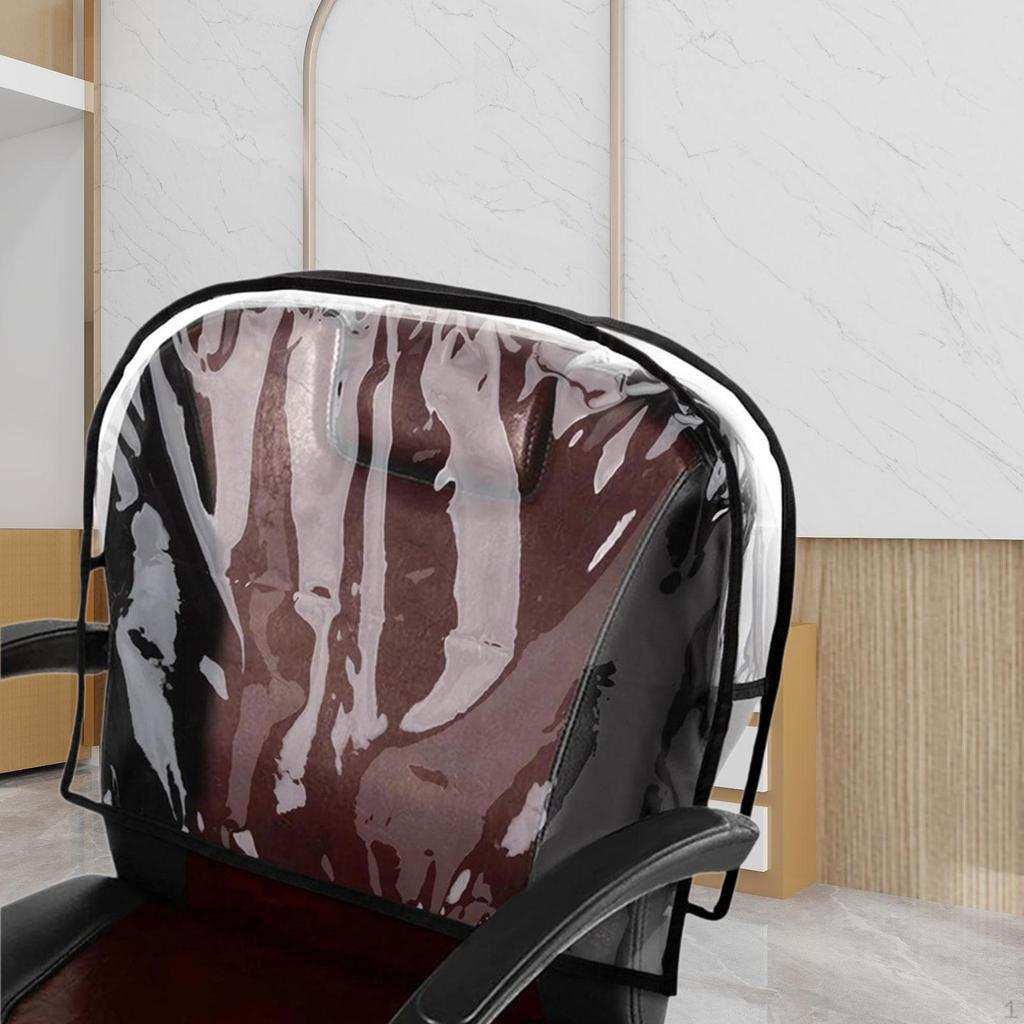 Hair Salon Chair Cover Back Protection Clear Waterproof for Barber Shop