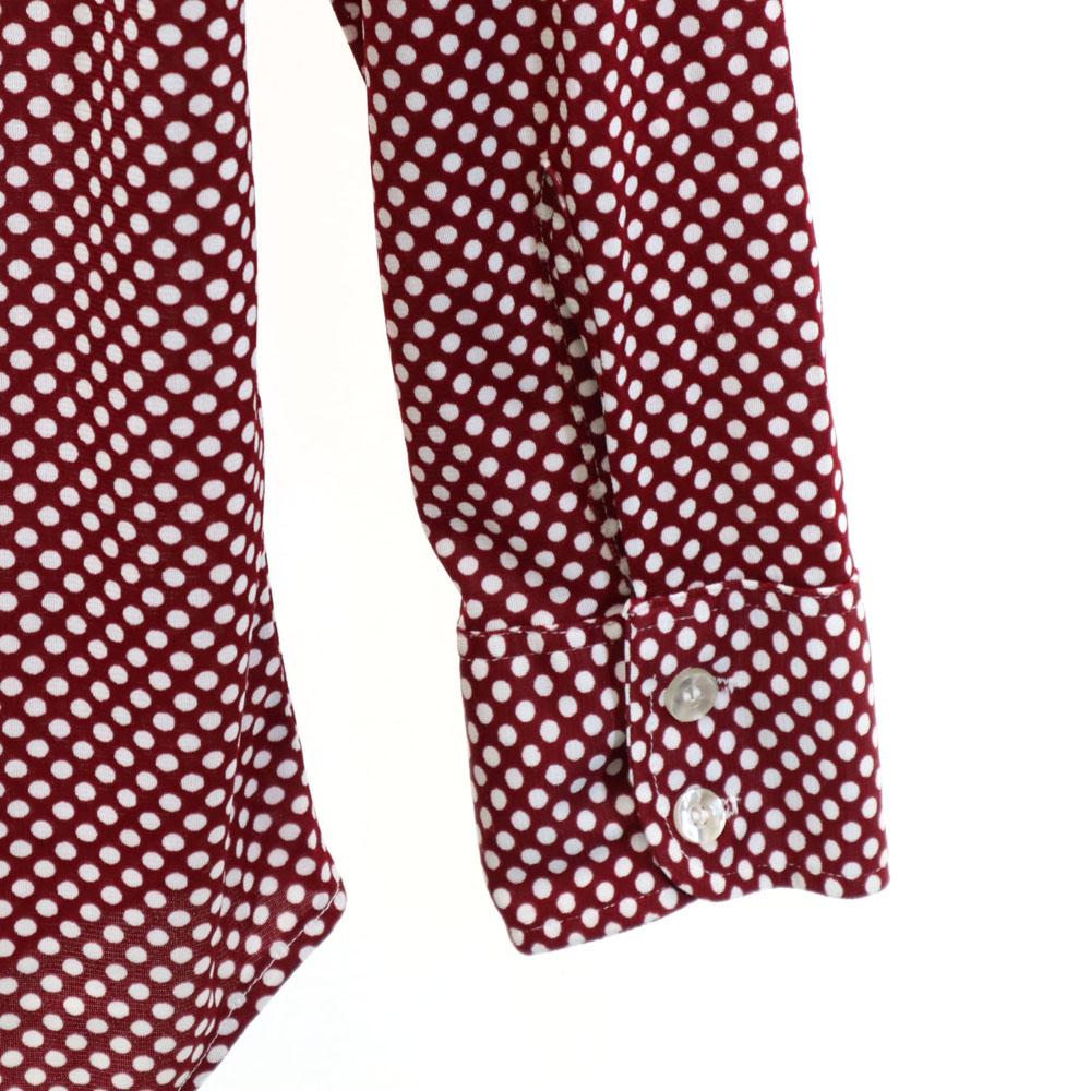 MEDICI 70s vintage Dot Pattern Long sleeve shirt 15-32 Polka dot Men's Used