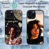 Singer C-Conan G-Gray Magnetische Handyhülle Für IPhone 14 16 17 13 12 11 15 Pro Max Plus Für Magsafe Kabelloses Ladecover