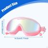 Regulowane okulary pływackie dla dorosłych, widok panoramiczny, do aktywności wodnych i nurkowania