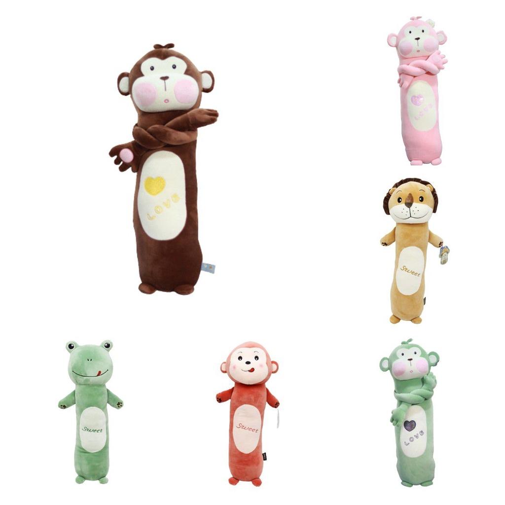 Soft Monkey Plush Pillow 55/70/90/110cm Cute Room Decor Kids Boys Girls Gifts