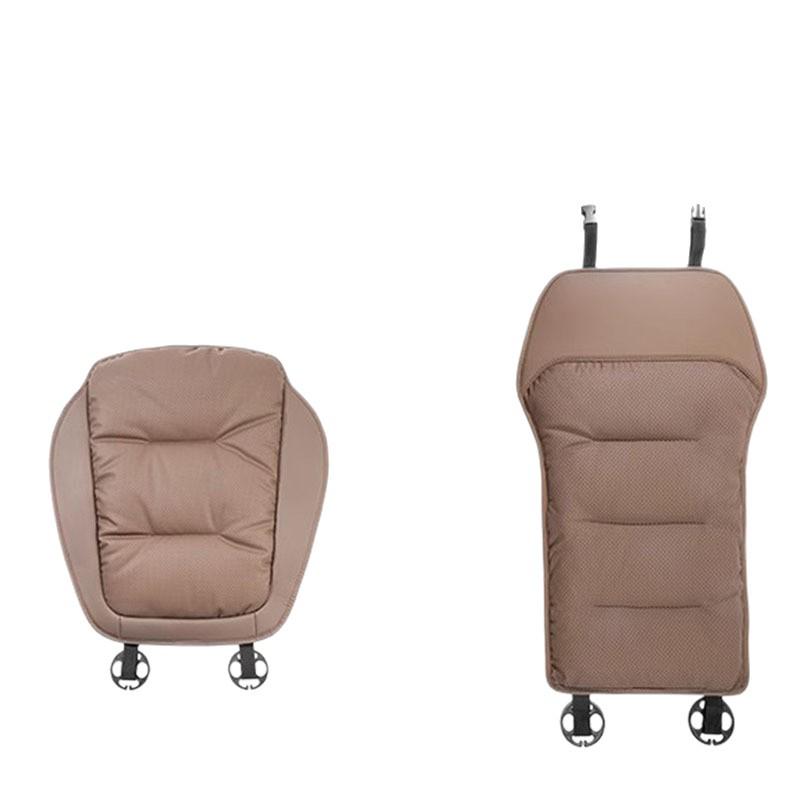 Luxurious Nappa Leather Car Seat Cushions - Thick, Non-Slip, Full Set for Five-Seater Cars