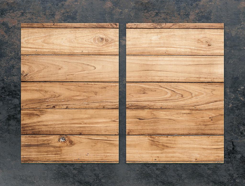 GLAS-SPRITZSCHUTZPLATTE FÜR DIE KÜCHE 2x35x52 HOLZ