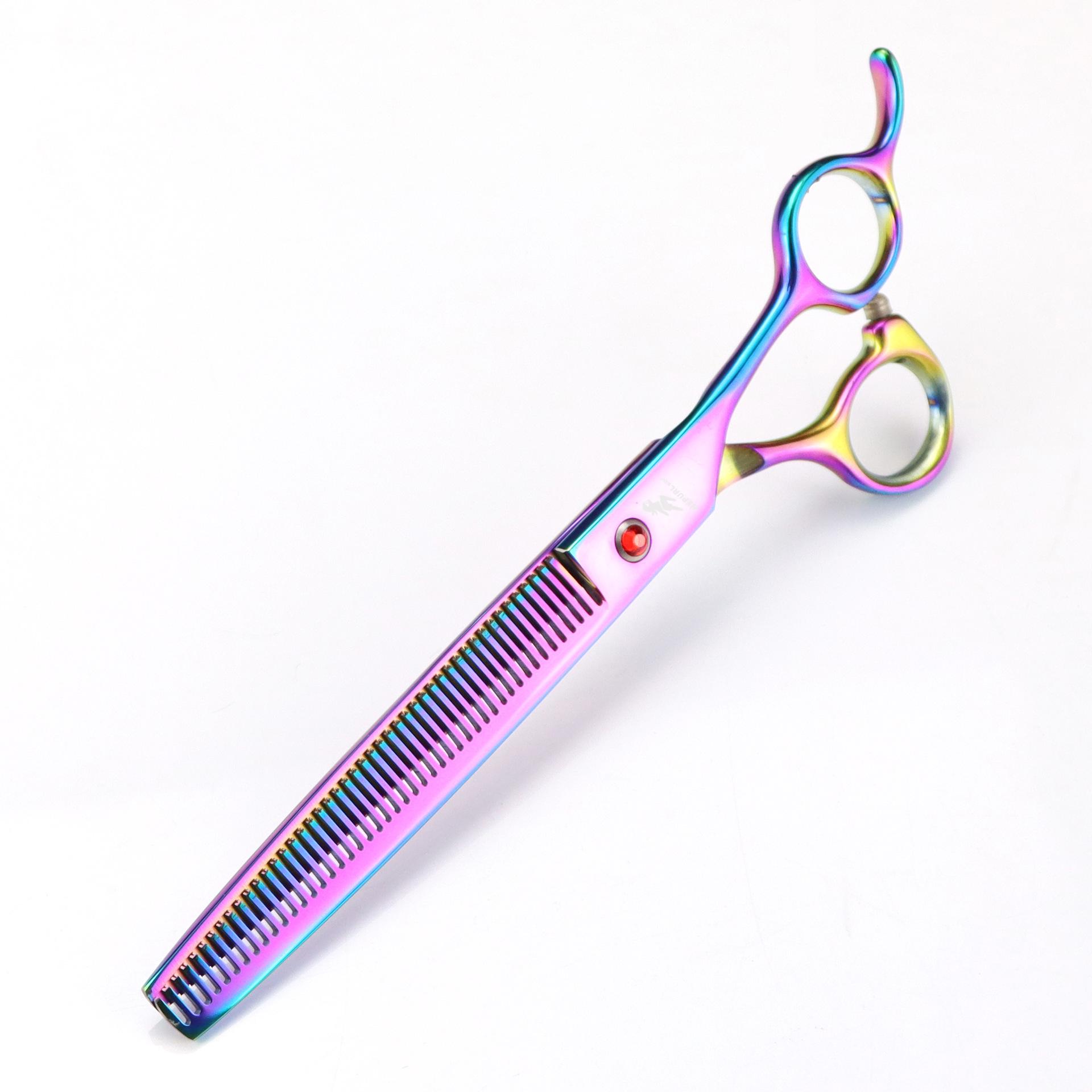 Pet Napson 7.5-Inch Fine-Tooth Thinning Shears - Personalized Color Grooming Shears