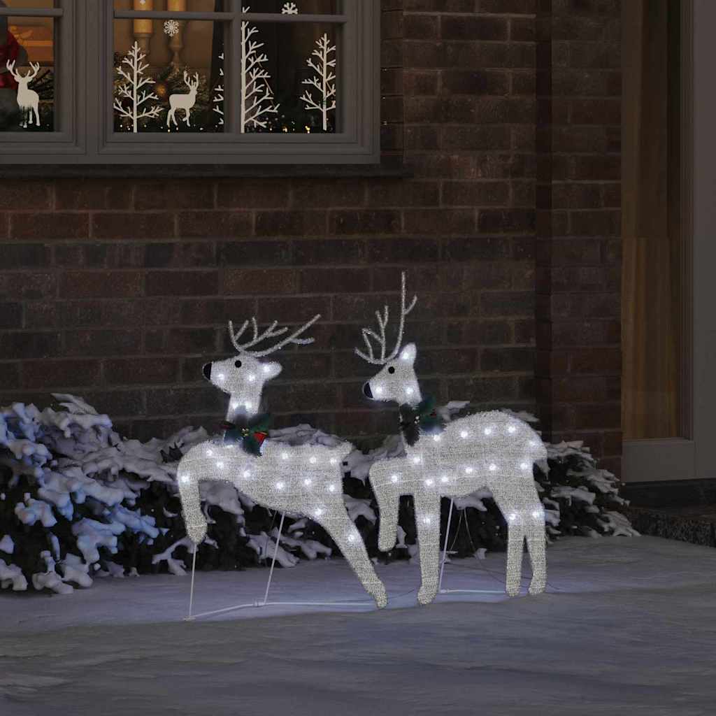 LED Reindeer 2 pcs Cool White Fabric
