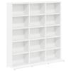CD Shelf White 96 X 23.5 X 97.5 Cm Particleboard
