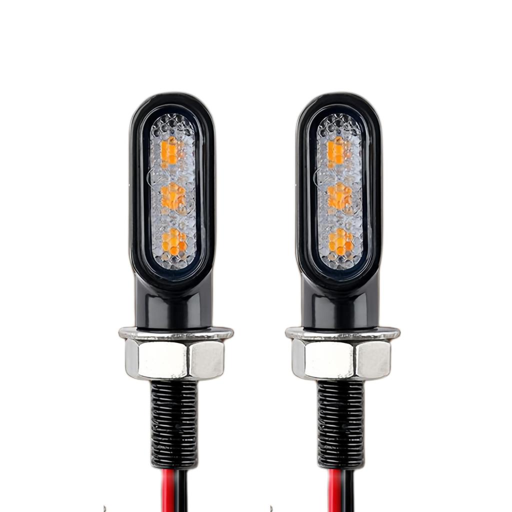 RXCARGO Universal LED Amber, 12 V, High Brightness, Mini Nano, Small, Waterproof, For Motorcycles,