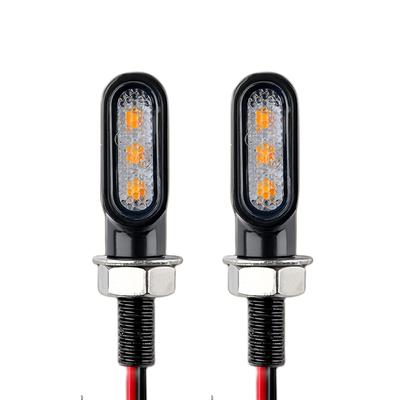 RXCARGO Universal LED Amber, 12 V, High Brightness, Mini Nano, Small, Waterproof, For Motorcycles,