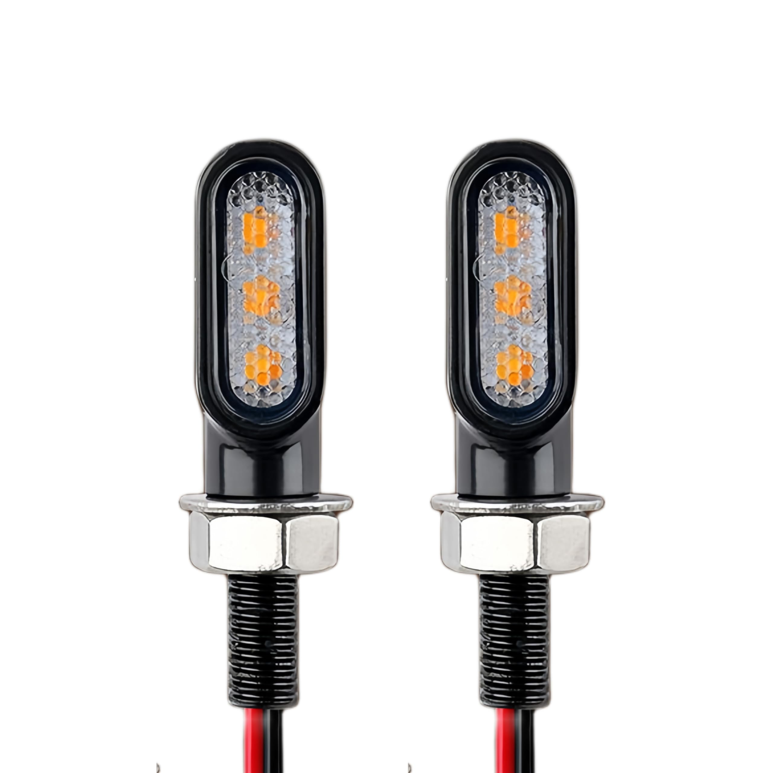 

RXCARGO Universal LED Amber, 12 V, High Brightness, Mini Nano, Small, Waterproof, For Motorcycles, Approximately 25MM