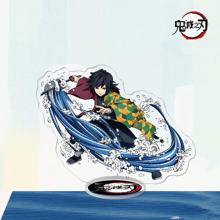 Game Anime Demon Slayer Blade Tanjiro Acrylic Cosplay Character Stand Acrylic Figure Stand Painted Desk Decor Ornament Gift