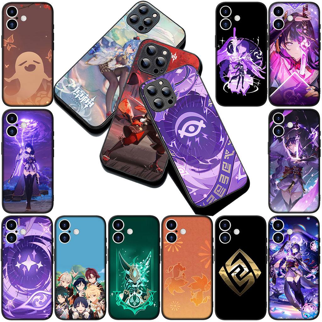 Genshin Baal Raiden Shogun Impact Phone Cover Soft Case for Xiaomi Redmi 15 15C A4 A5 9A 9C NFC Note 9 8 9T 5G Casing