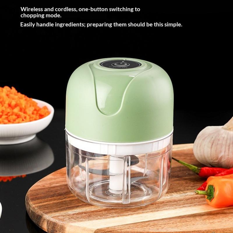 250Ml Garlic Masher Crusher Electric Kitchen Food Chopper Usb Portable Meat Grinder Vegetable Chopper For Kitchen Gadgets