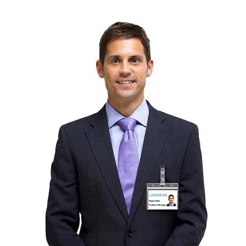 Double-hole Card Holder, Student ID Card, Bus Card Protective Cover, Horizontal and Vertical Card Holder, Visa Badge, Access ID Display Card Holder