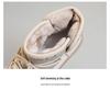 K2905 Women's High-Top Thick-Soled Velvet-Lined Cotton Shoes for 2024 Autumn/Winter
