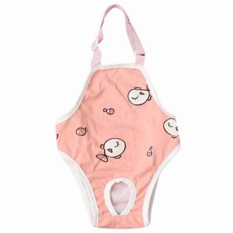 Chiloți sanitari pentru câini, pantaloni fiziologici pentru animale de companie cu bretele reglabile, salopete din bumbac, reutilizabile, respirabile, pentru cățeluș