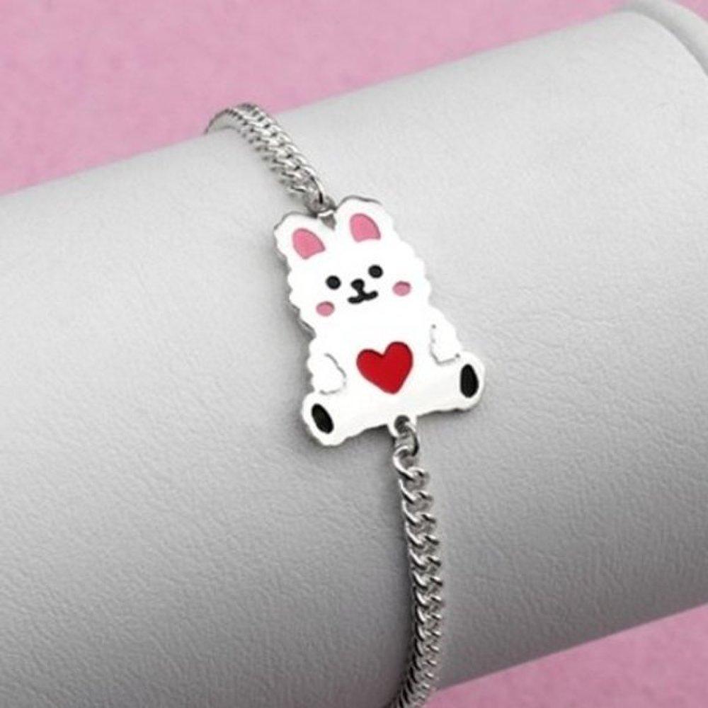 

[As Little] Baby Silver Bracelet Kids Children Silver 925 Rabbit Zodiac Gift