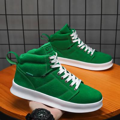 Buty sportowe typu high-top dla mężczyzn na jesień/zimę 2024 Nowe Retro Męskie Płaskie Buty na Platformie Buty Deskorolkowe Zapatos Hombre Oddychające Buty Casualowe