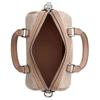 Coach Rowan 18 Logo Zip Closure Faux Leather Crossbody Shoulder Bag Small Women Bags Milk-Tea CW331-SVPWH