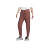 Nike Pantaloni Sportivi in Maglia Traspirante a Vita Media da Donna Marrone Rosso FB8331-218