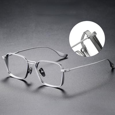 Reading Glasses Men Retro Square Glasses Black Blue Light Blocking Glasses Gray