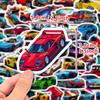 50 Autocolante Cool de Cursă Piele de Creveți Shein Desene Animate Val Joc Personalitate Bricolaj Supercar Autocolante Graffiti