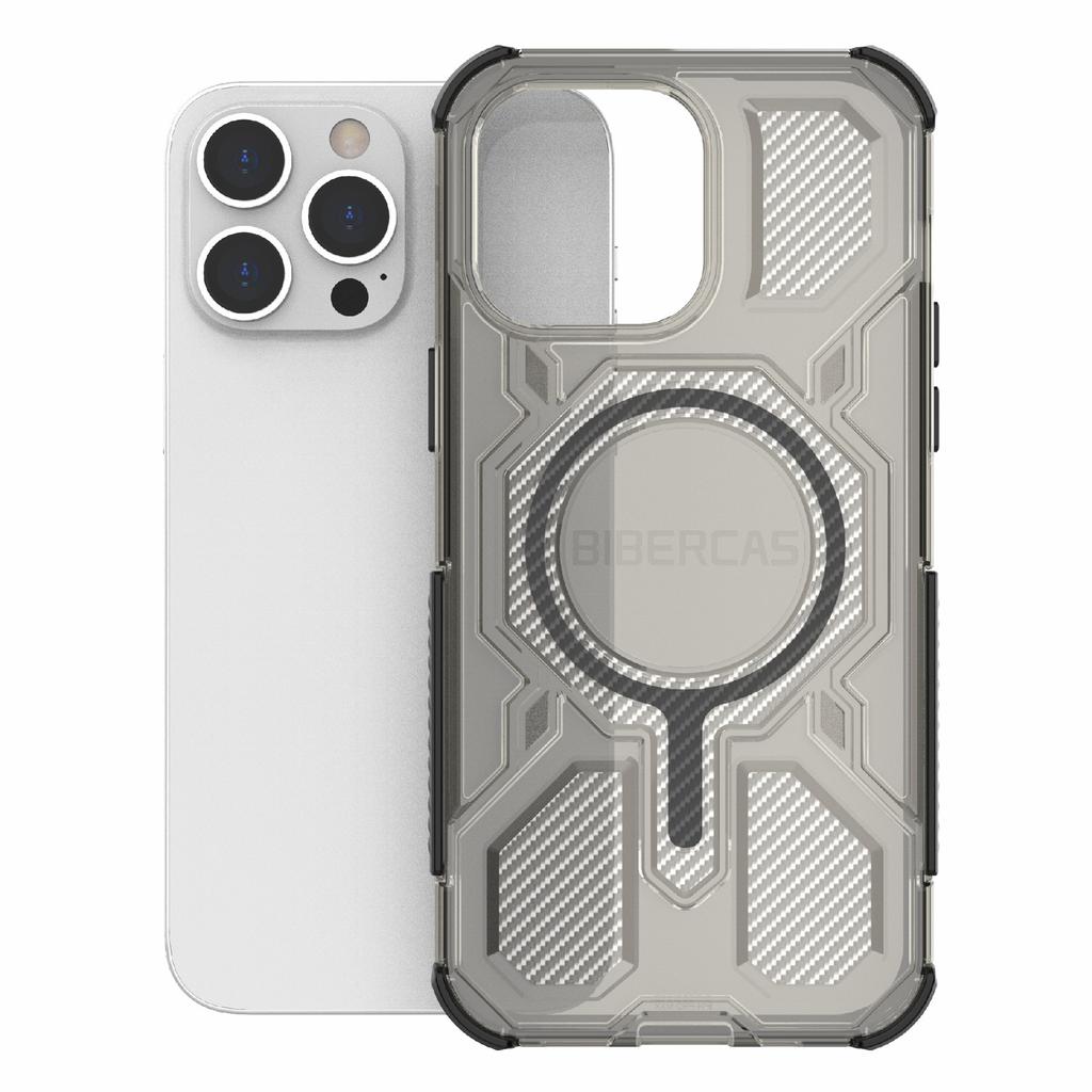 BIBERCAS J-16 Transparent Series For iPhone 14 Pro Case Compatible with MagSafe TPU+PC Phone Cover