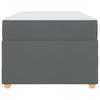Bed Frame with Mattress Dark Grey 80 x 200 cm Fabric