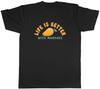 Life Is Better with Mangoes Funny Mango Mens T-Shirt Tee Gift Top