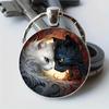 Animal Pattern Pendant - Zinc Alloy Keychain & Necklace for Men