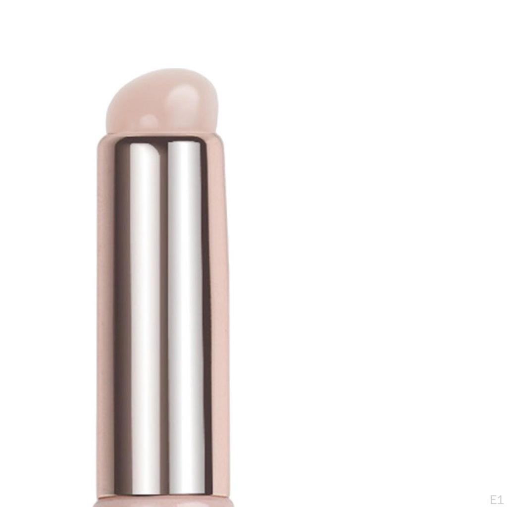 Concealer Brush under Eye Lipstick Round Head with Tube Protector Reusable Lip