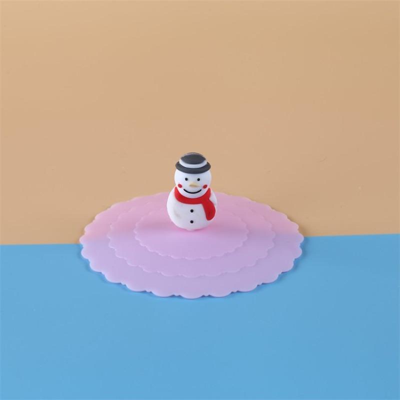 Silicone Universal Wave-shaped Cup Lid Soft Cover Dust-proof Food-grade Mug Daily Student Supplies