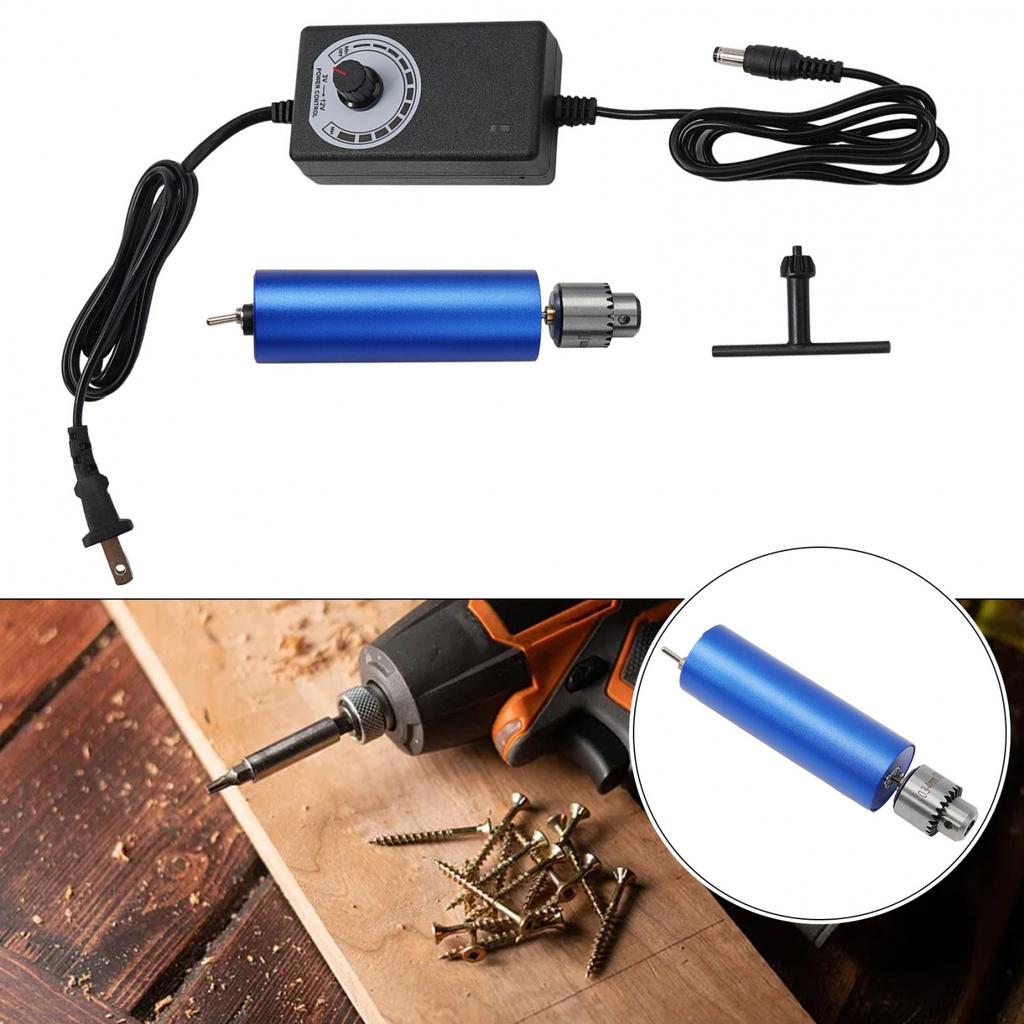 5000 R / Min Electric hand drill set 220V 2A 0.3-4mm 3pcs/Kit DC 3-12v