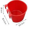 20pcs Hanging Chickens Rabbit Feeders With Hook Plastic Poultry Coop Feeder Water Drinker Feeders Feeder Cage Cups Watering