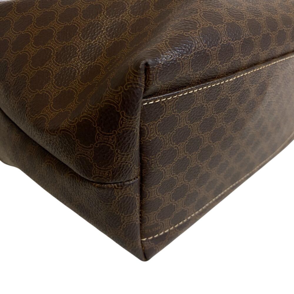 Celine Macadam Leder Handtasche Braunes Leder Damen Gebraucht