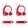 Bike Seat Post Clamp 31.8mm 34.9mm Aluminum Alloy Seat Tube Clip Bicycle Quick Release Seatpost for Mountain Tube Bike