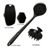 Set 1-4 Pezzi Spugna Corpo in Silicone Spazzola Esfoliante Morbida per Viso Massaggio Doccia Delicato e Pulizia della Pelle Accessori da Bagno