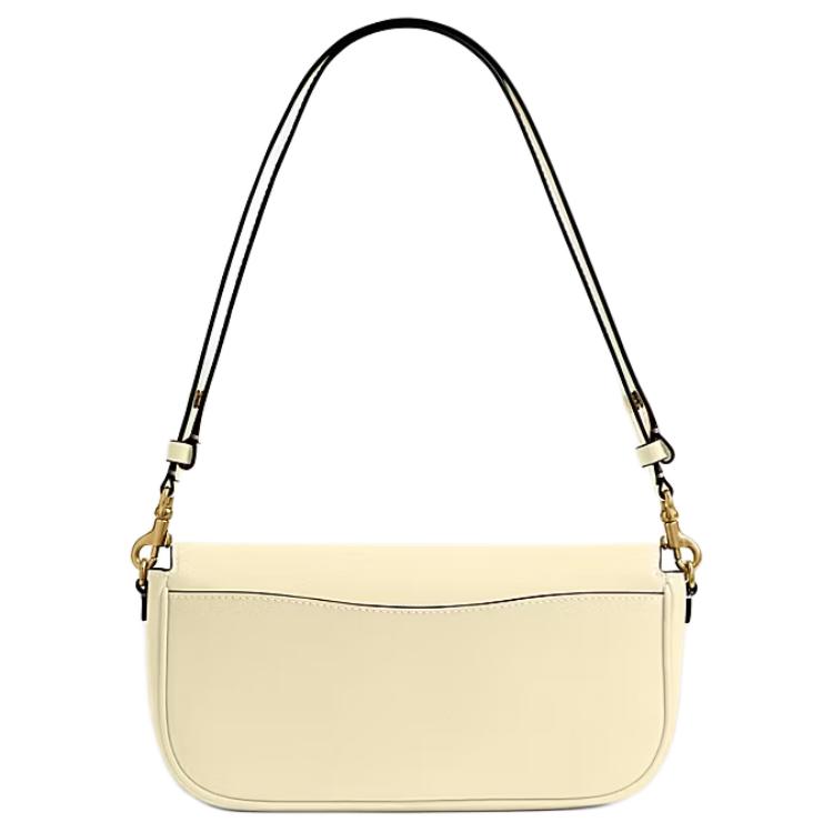 Coach Brook Flap 23 Leather Shoulder Bag With Gold Hardware And Brand Logo Women shoulder bag Yellow CAN90-B4LGZ