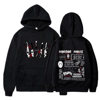 Přátelé Nůž Horor Film Halloween Mikiny Pánské Móda Mikiny s dlouhým rukávem Ženy Cool Ležérní Harajuku Streetwear Pulovry